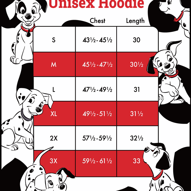 101 Dalmatians Unisex Hoodie, , hi-res view 3